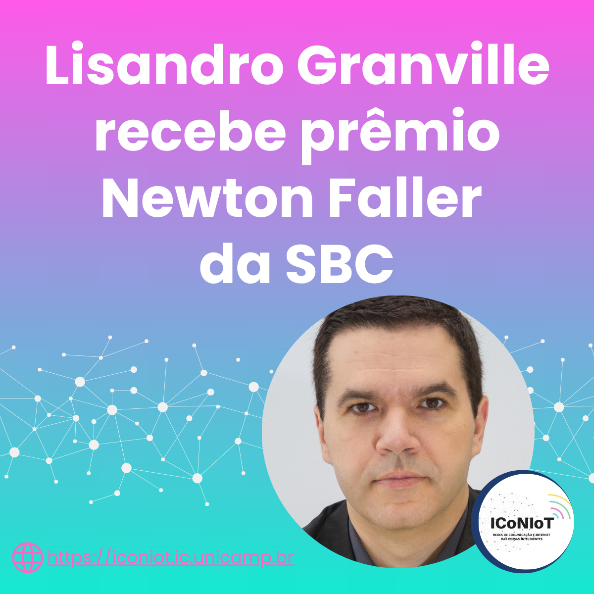 Lisandro Granville recebe o Prêmio Newton Faller