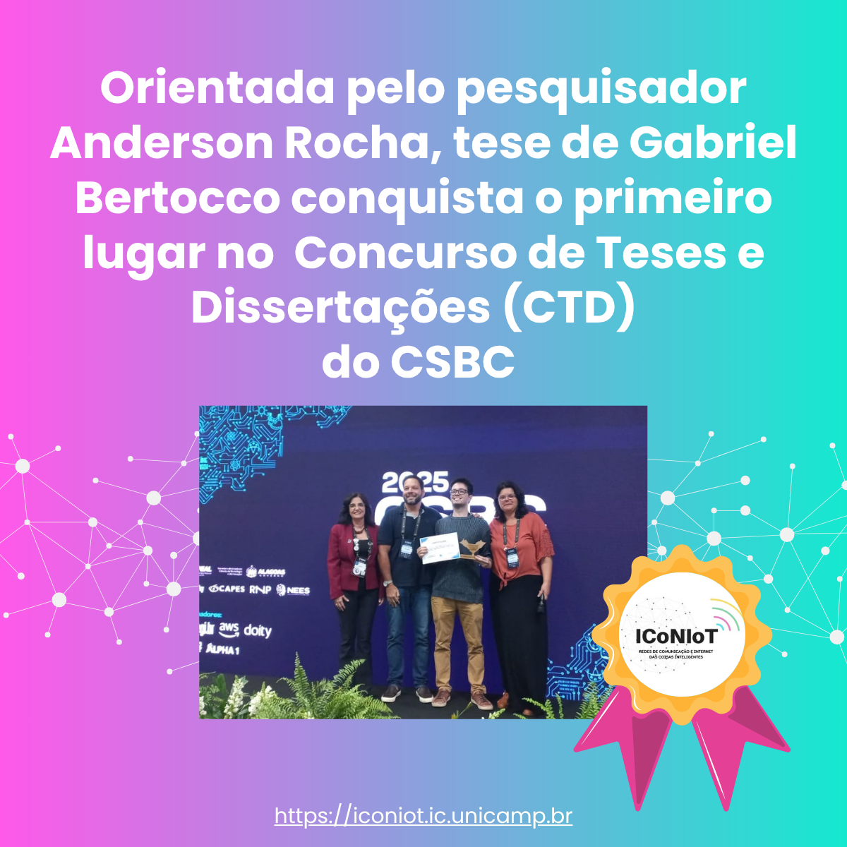 Tese orientada por Anderson Rocha conquista primeiro lugar no CTD do CSBC